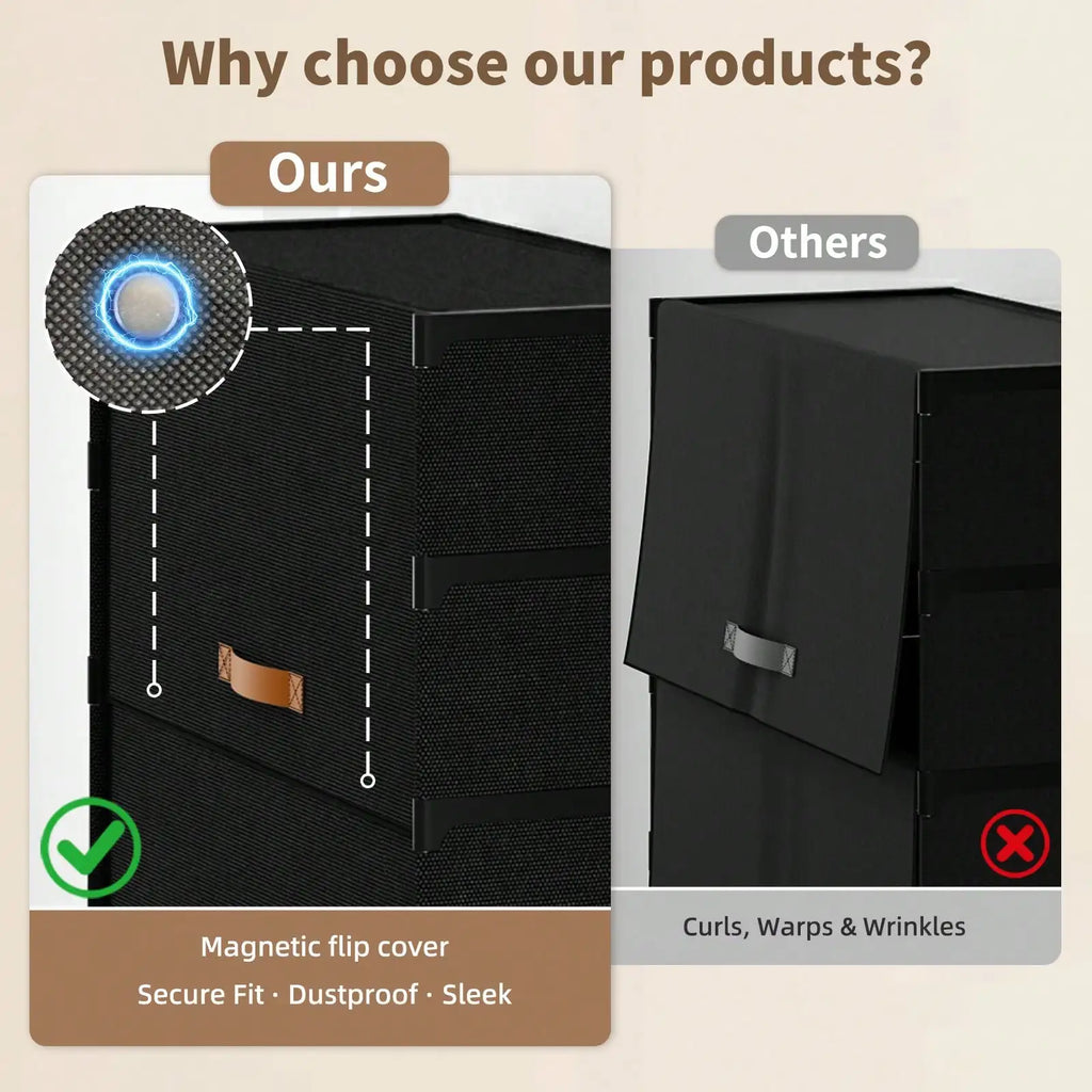 9-Tier Dustproof Shoe Storage Cabinet