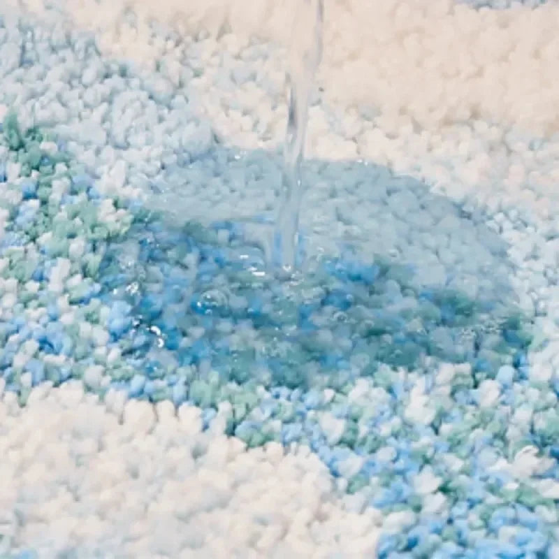 Ocean Wave Tufted Accent Rug