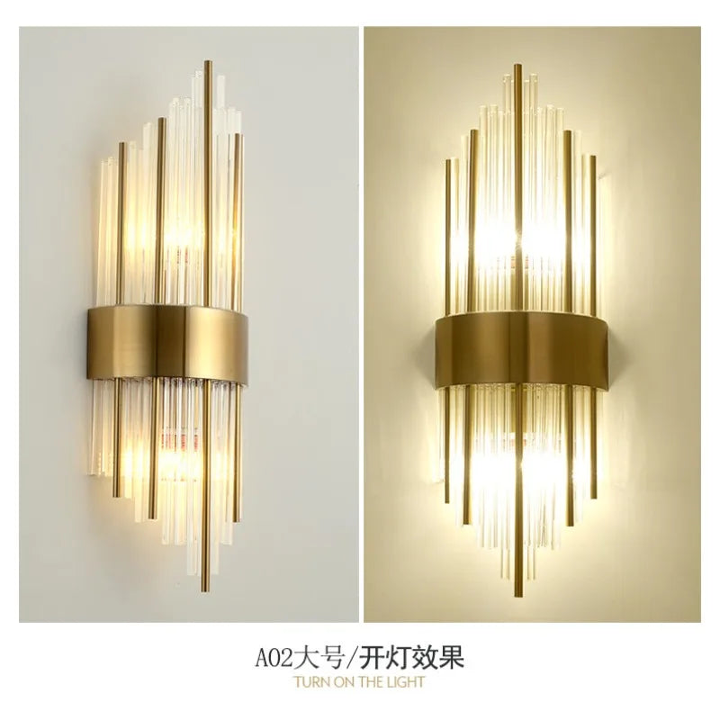 French Crystal Wall Sconce