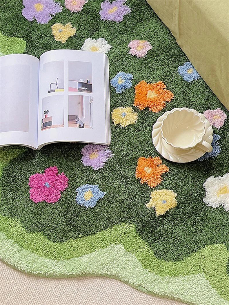Floral Tufted Accent Rug