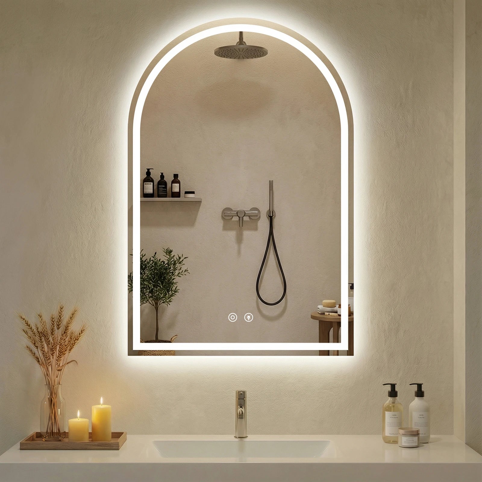 Arched LED Vanity Mirror