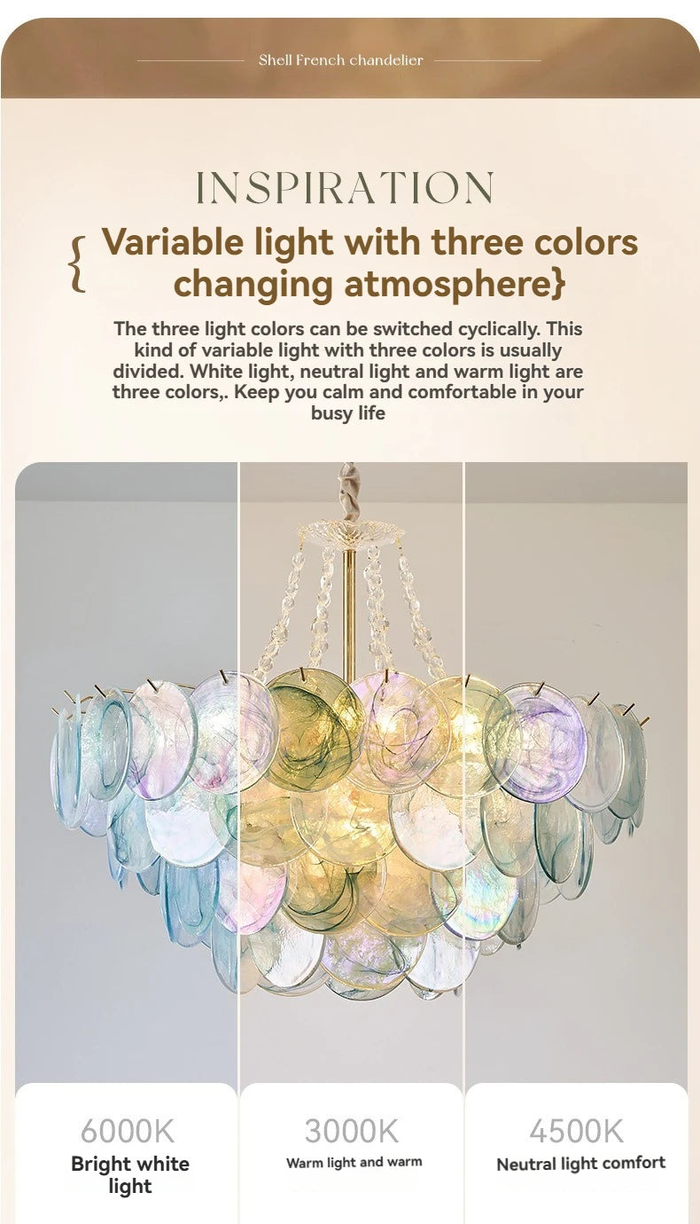 Murano-Style Blue Luxury Glass Chandelier
