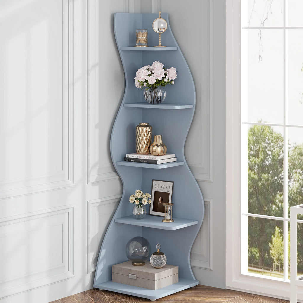 5-Tier Corner Bookshelf