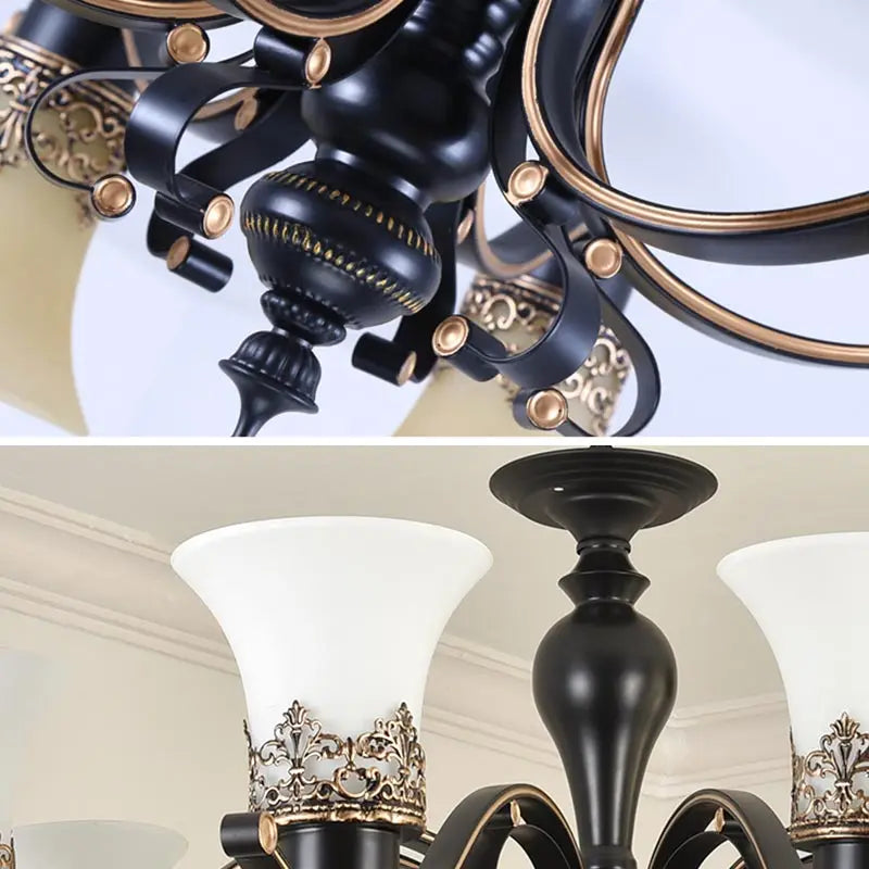 Glass Vintage Chandelier
