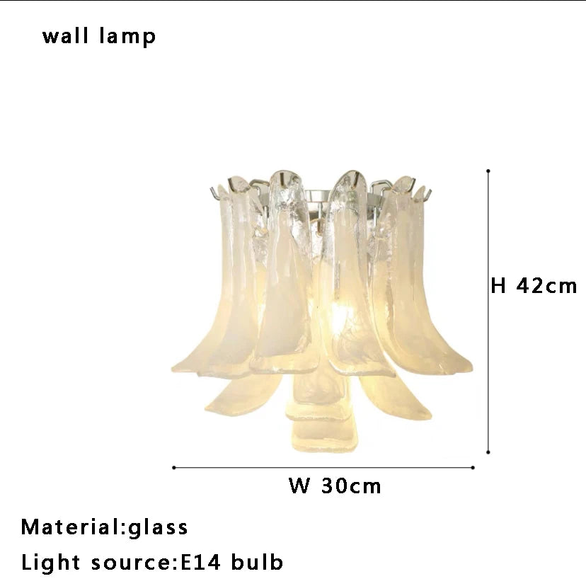 Murano-Style Petal Luxury Glass Chandelier