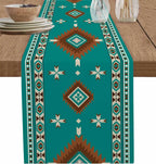 Boho American Indian Style Linen Table Runners Dresser Scarves Table Decor Reusable Kitchen Dining Table Runners Party Decor