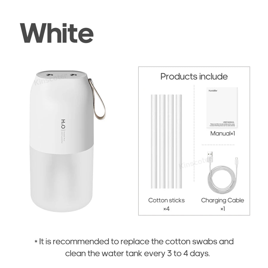 300ml Rechargeable Ultrasonic Humidifier