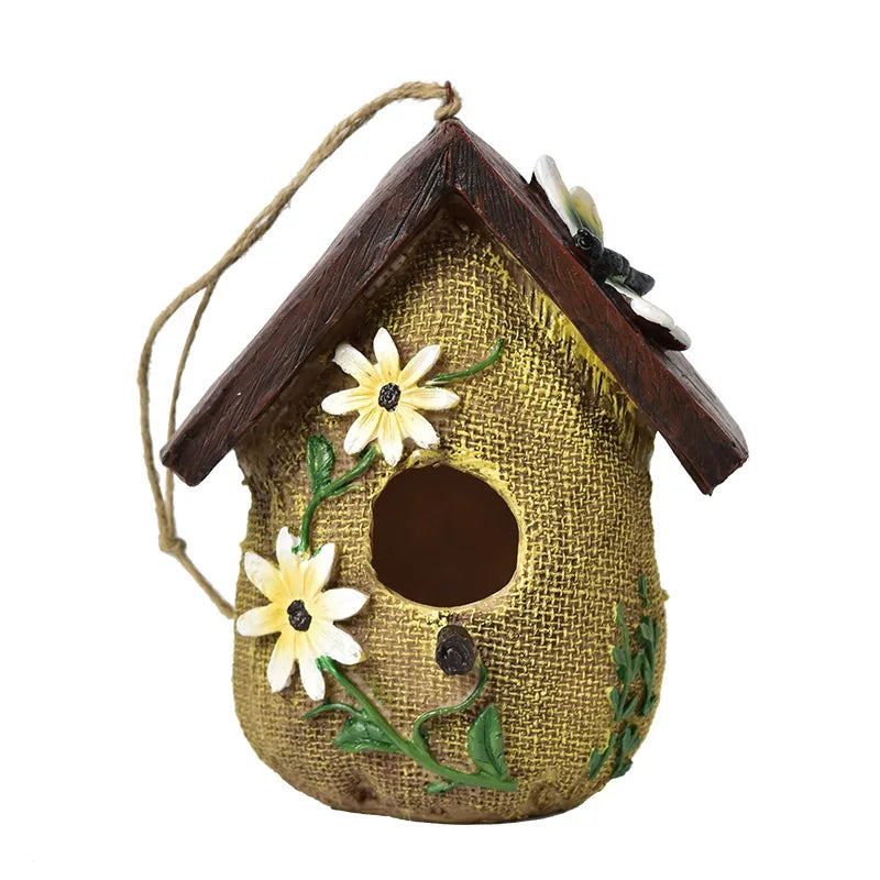 Resin Sack Shower Birdhouse Outdoor Craft Ornament