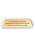 Bamboo Bathroom Organizer Tray