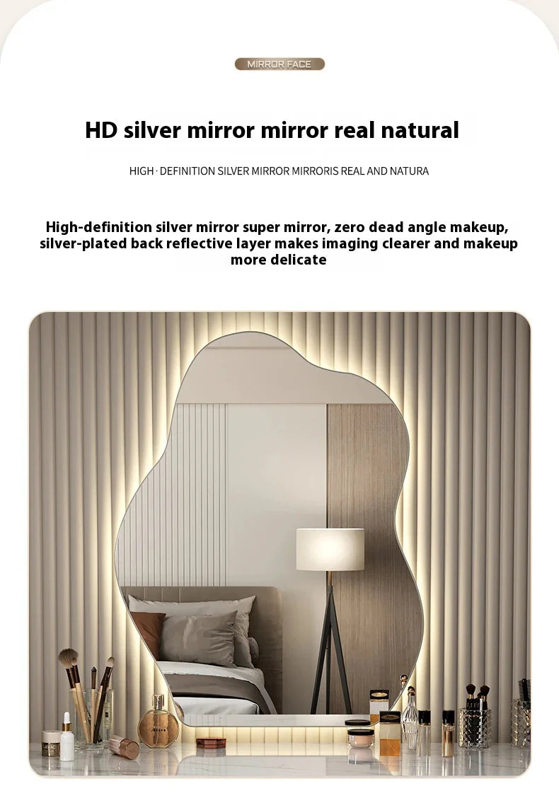 Irregular LED Accent Wall Mirror