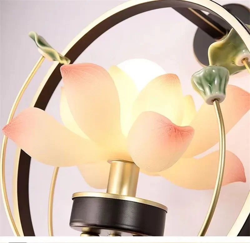 LotusGlow Artistic Wall Lamp