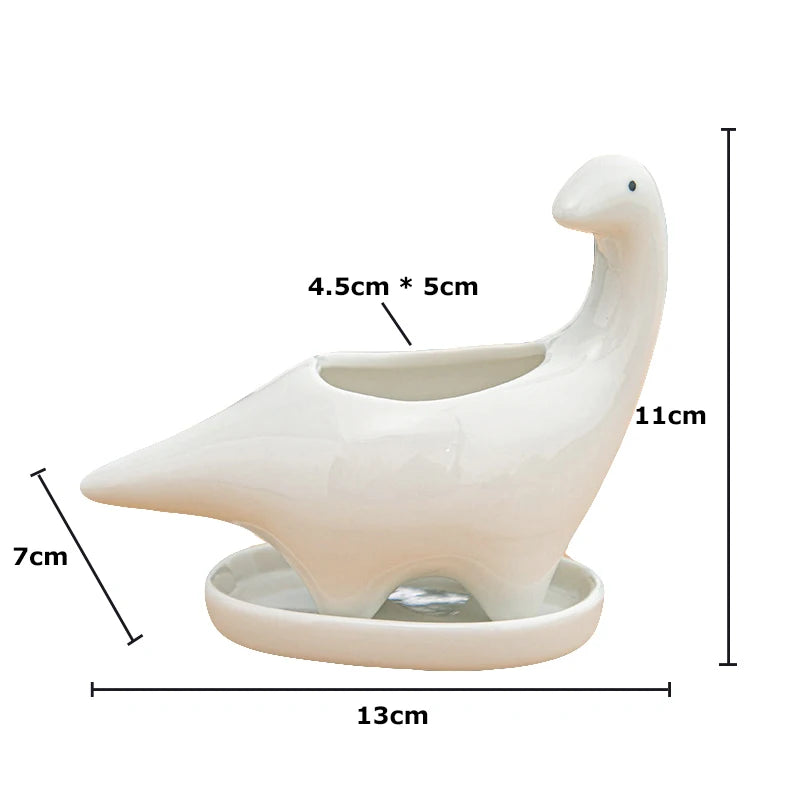 Dinosaur Ceramic Planter