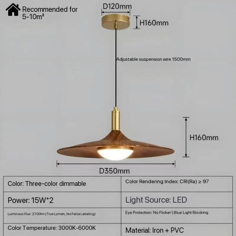 Walnut Chandelier