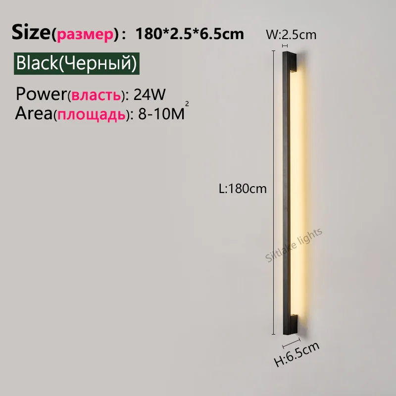Long Mount LED Wall Light