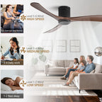 Remote-Control Low-Profile Ceiling Fan
