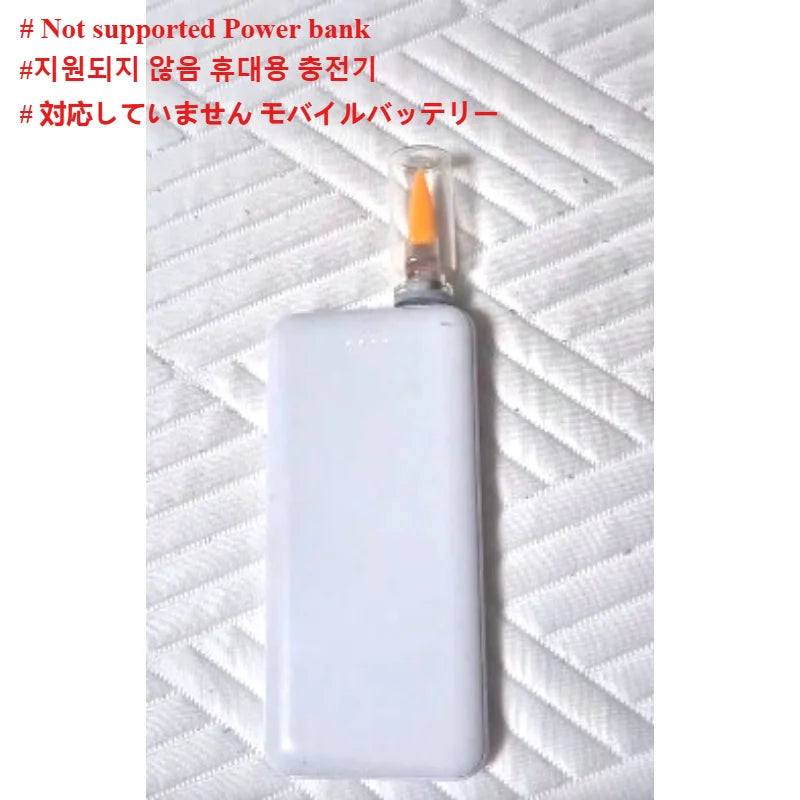USB Flickering Glass Flame Light