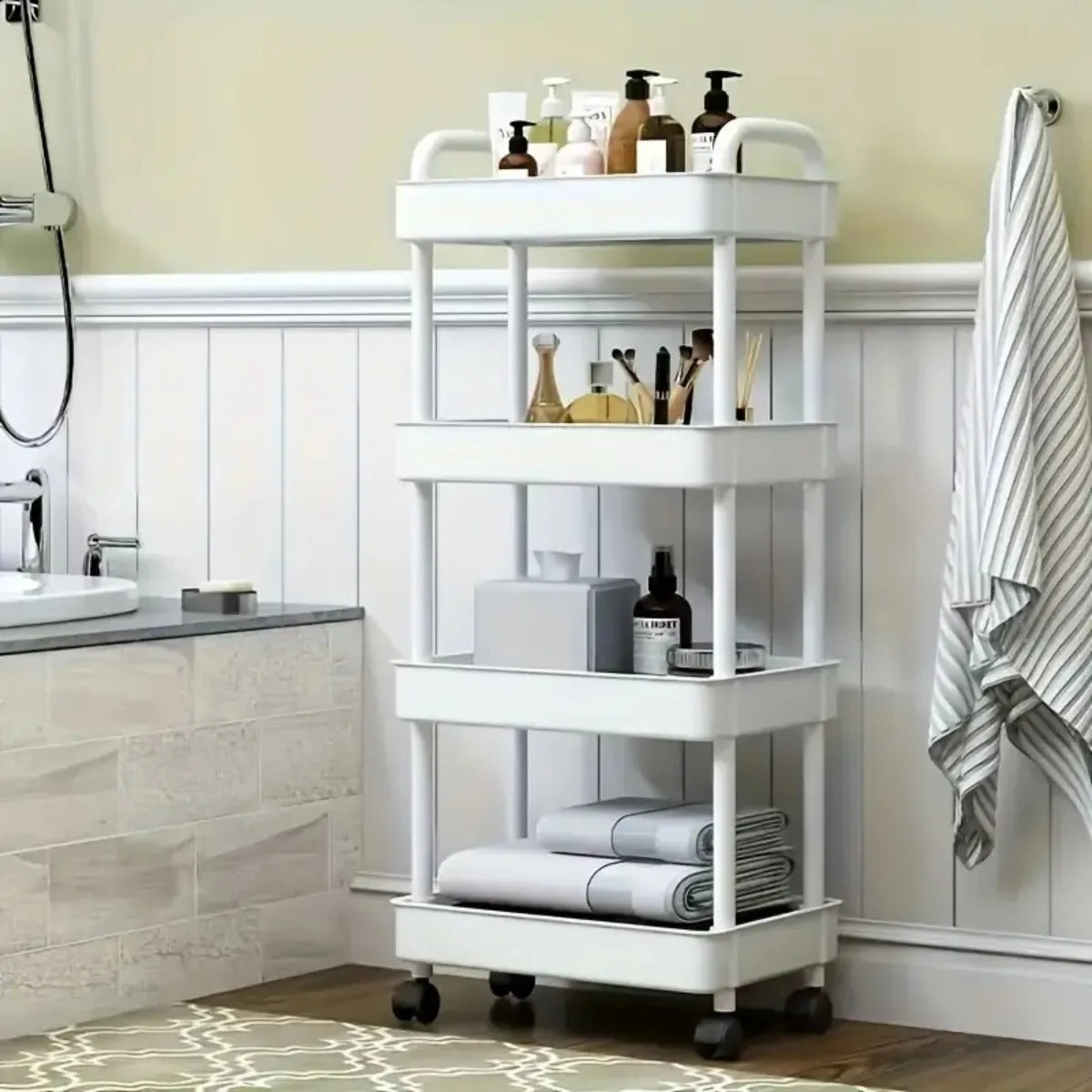 4-Tier Rolling Storage Cart