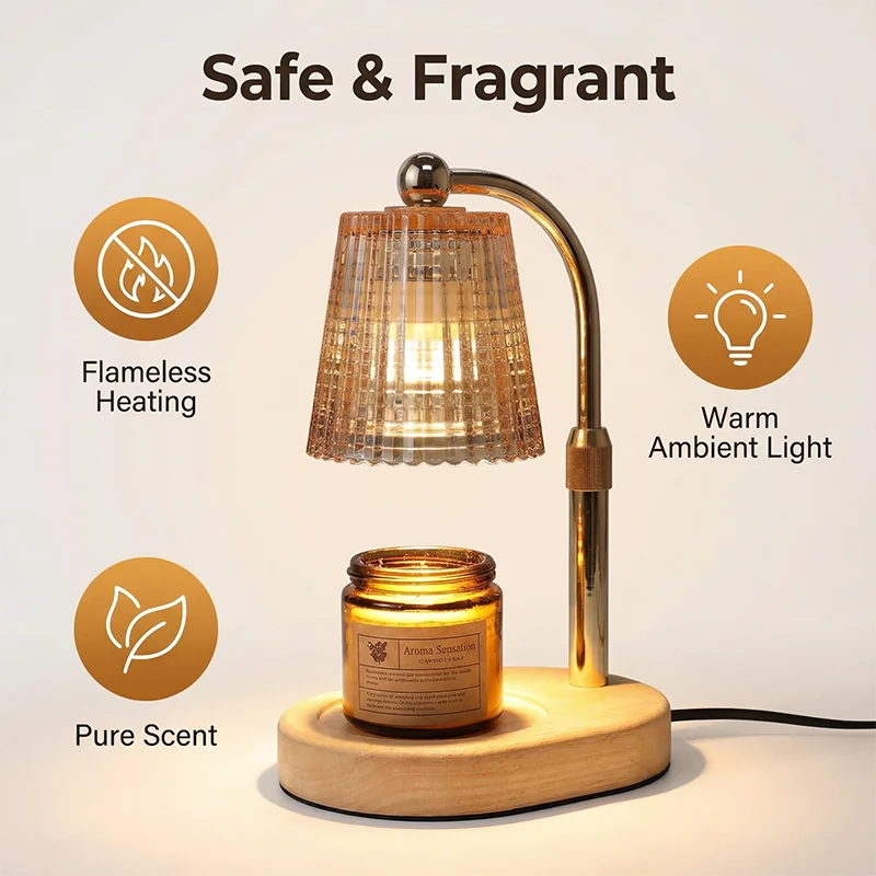 Timer-Control Candle Warmer Lamp
