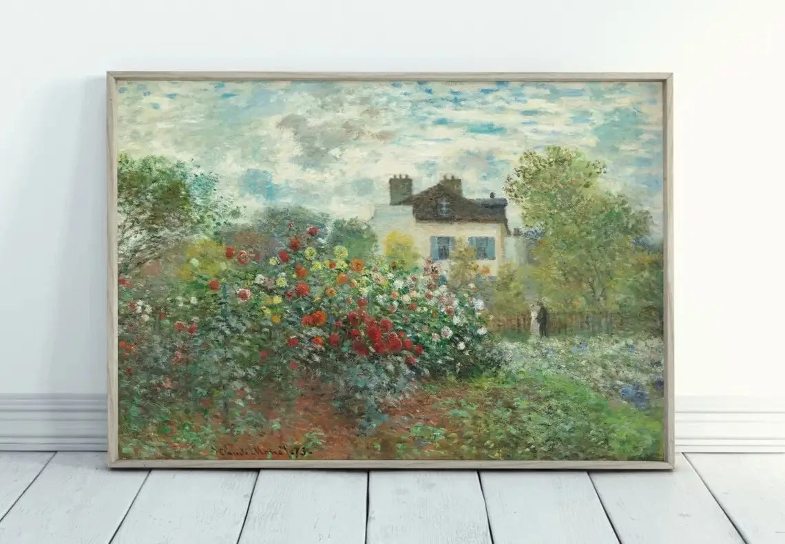 Impressionist Garden Landscape Canvas Print