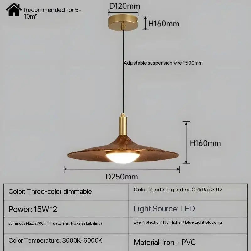 Walnut Chandelier