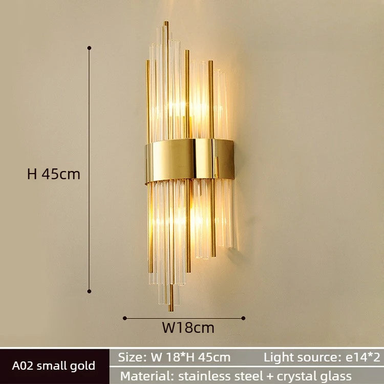 French Crystal Wall Sconce