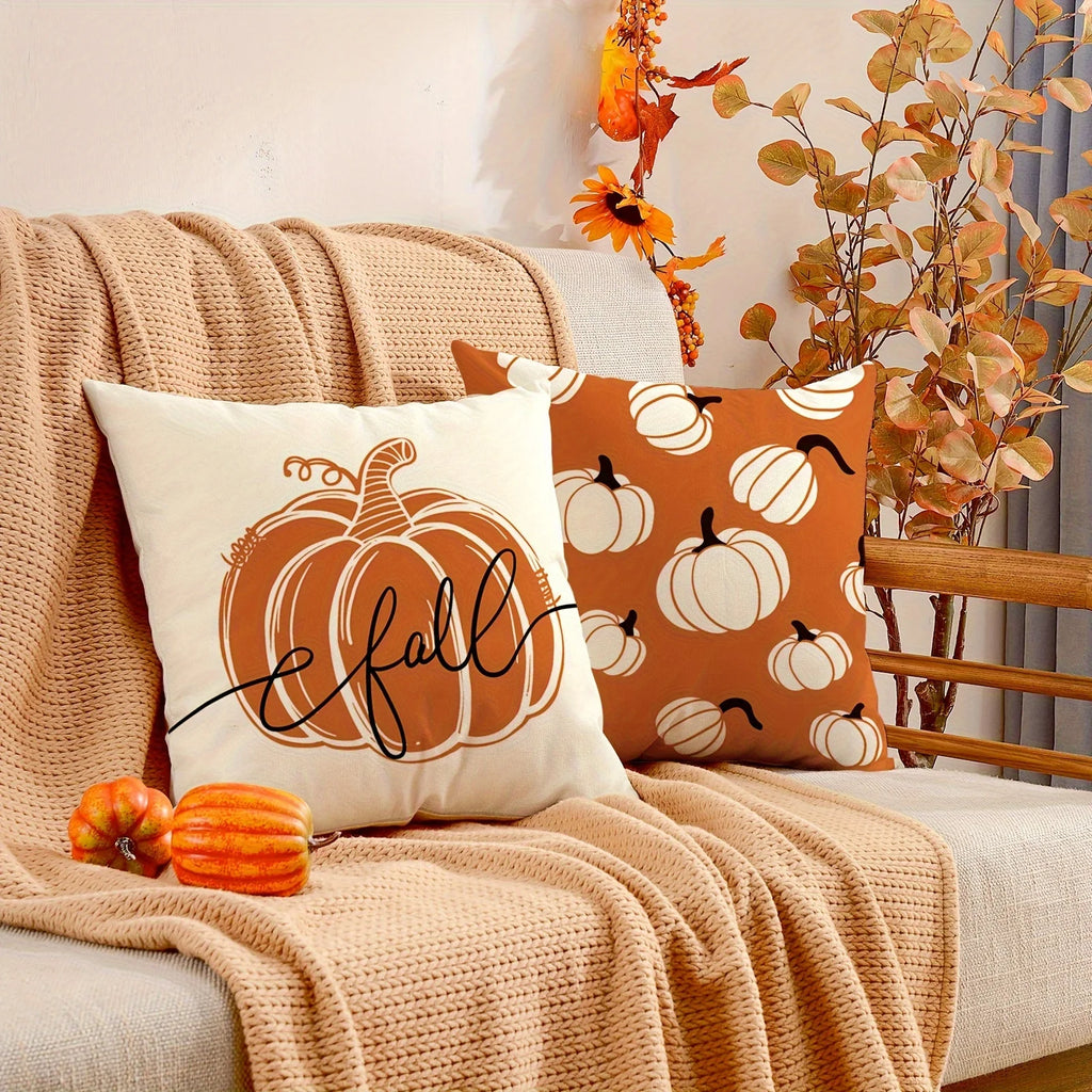 Vintage Pumpkin Fall Pillow Covers
