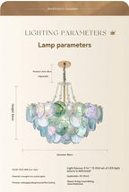 Blue Murano Glass Pendant Chandelier