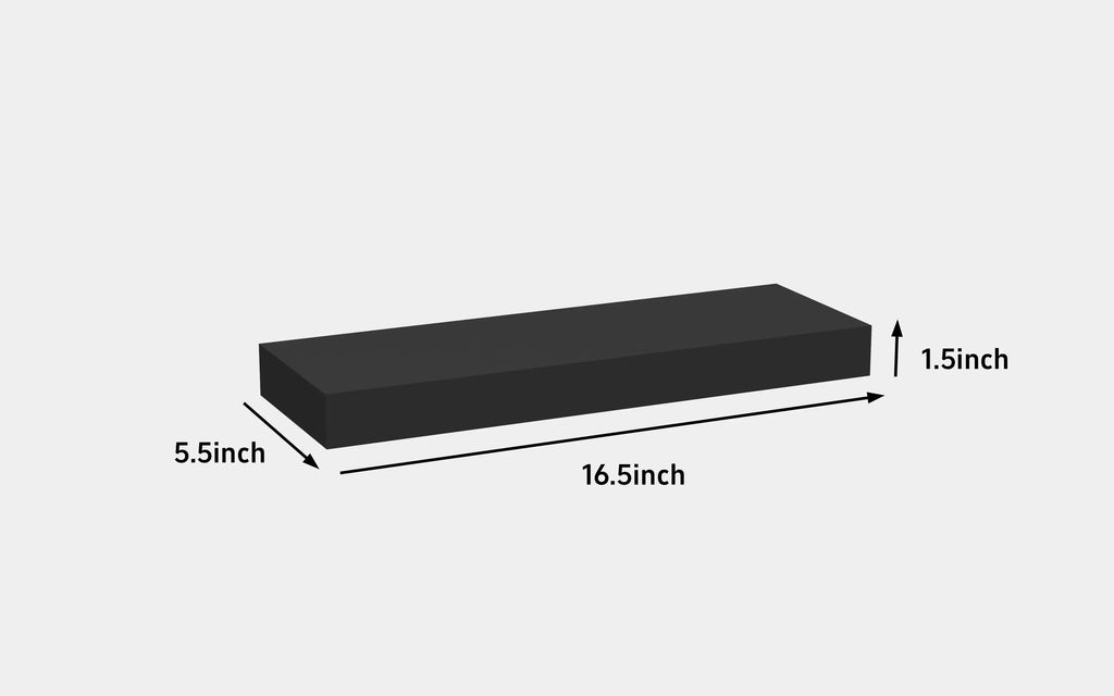 Black MDF Floating Wall Shelves