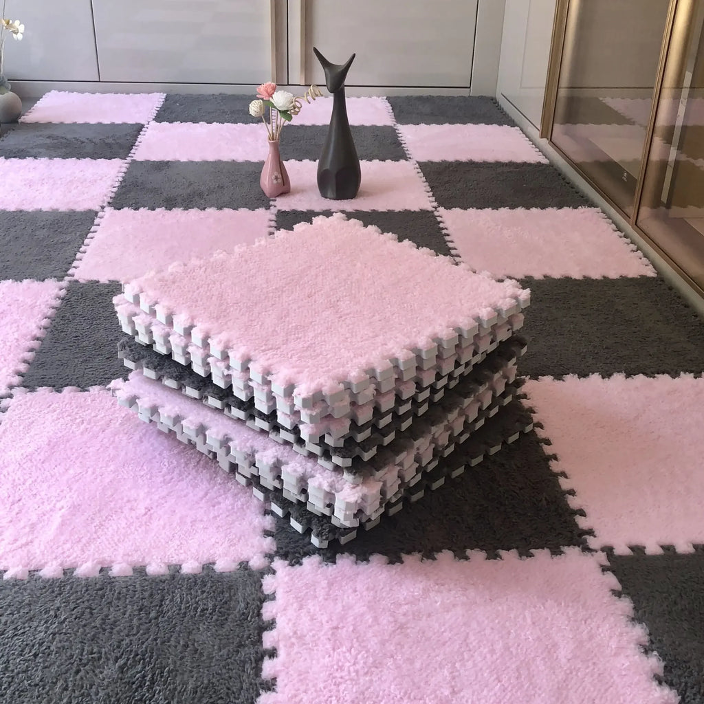 Interlocking Plush Kids Play Mat