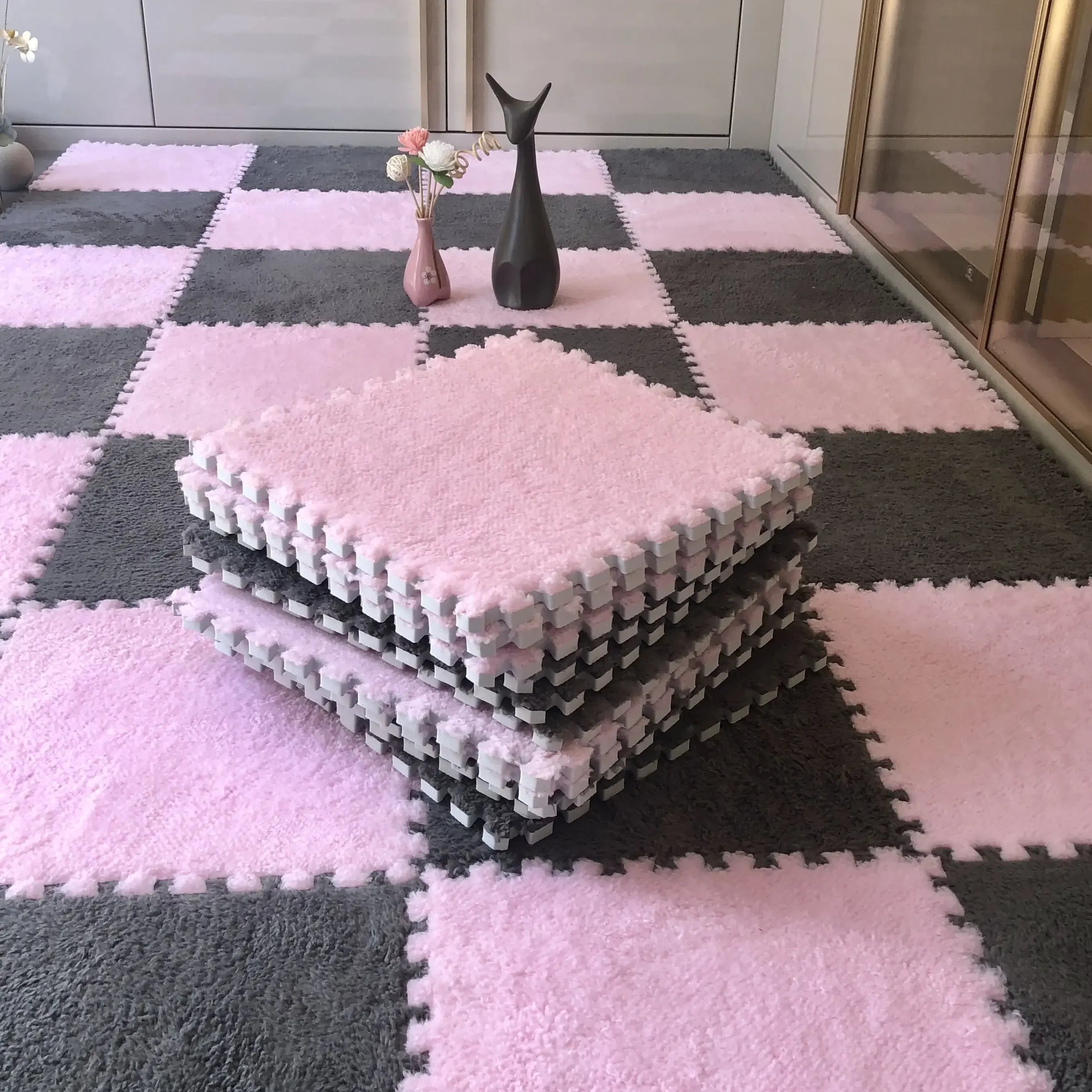 Interlocking Plush Kids Play Mat