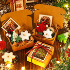 Holiday Candle Gift Floral Decorative Candle Set Christmas Scented Candle Scented For Bookshelf Bedroom Holiday Season