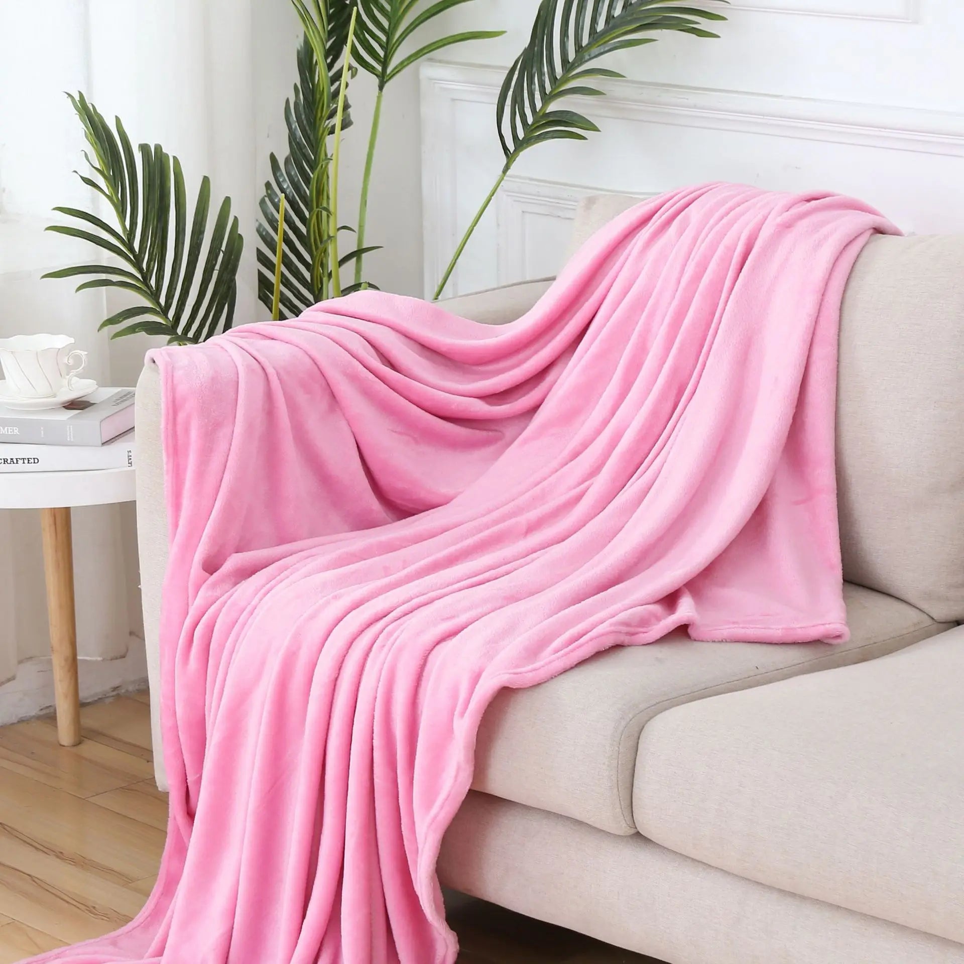 Coral Fleece Throw Blanket