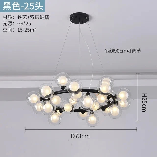 Glass LED Chandelier