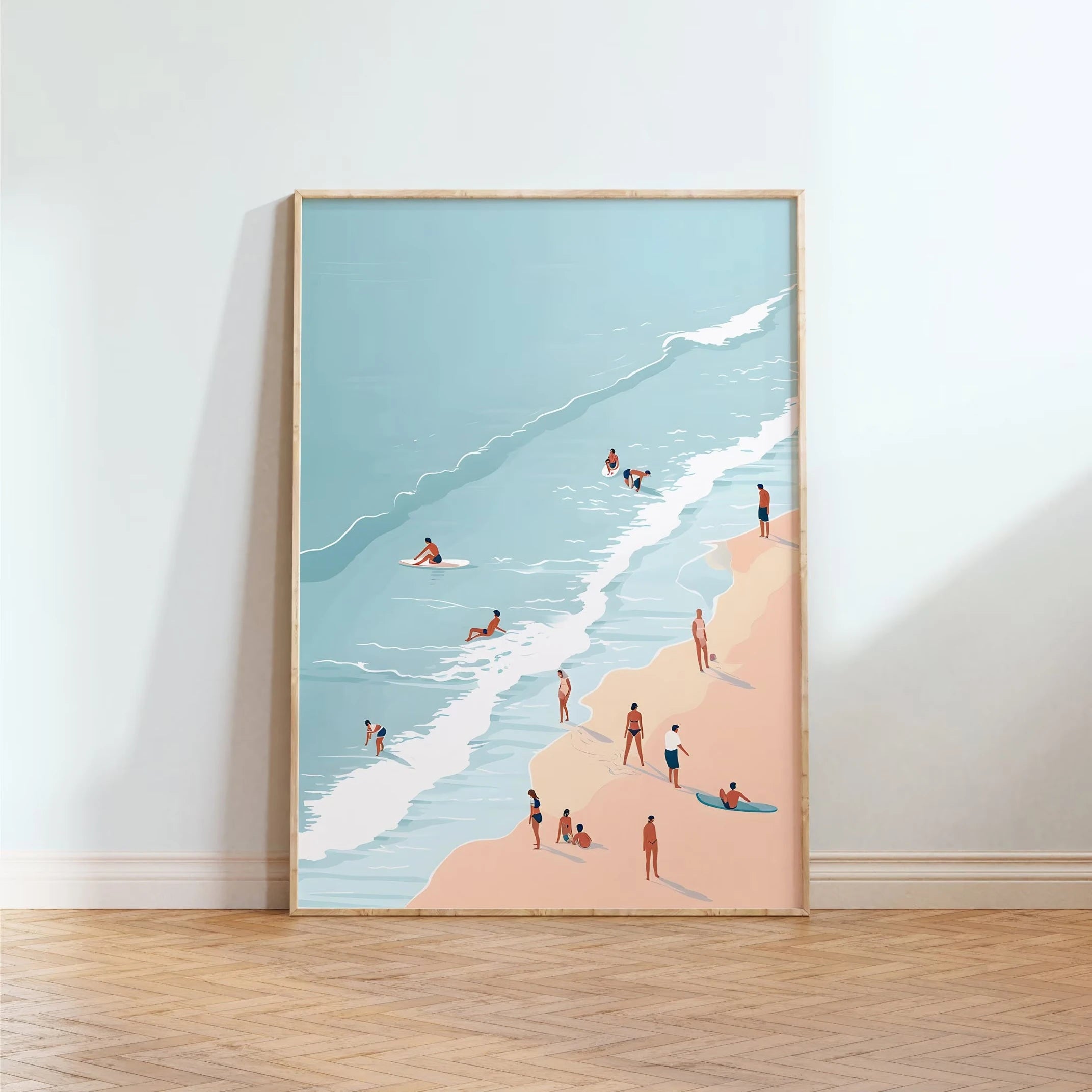 Summer Poolside Canvas Wall Art