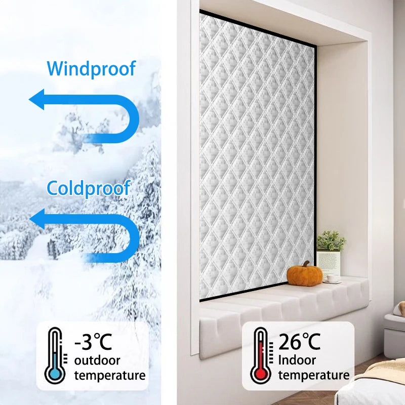 Winter Thick Blackout Curtains – Insulated Room-Darkening, Noise-Reducing & Energy-Saving Panels for Bedroom and Living Room