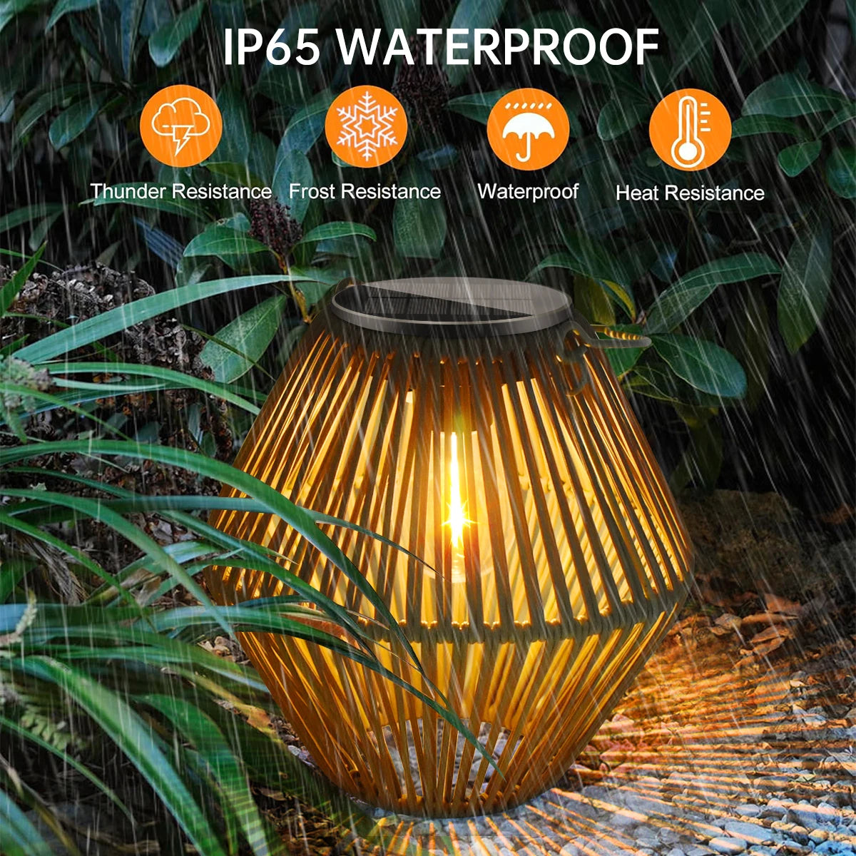 Boho Solar Waterproof Decorative Lantern