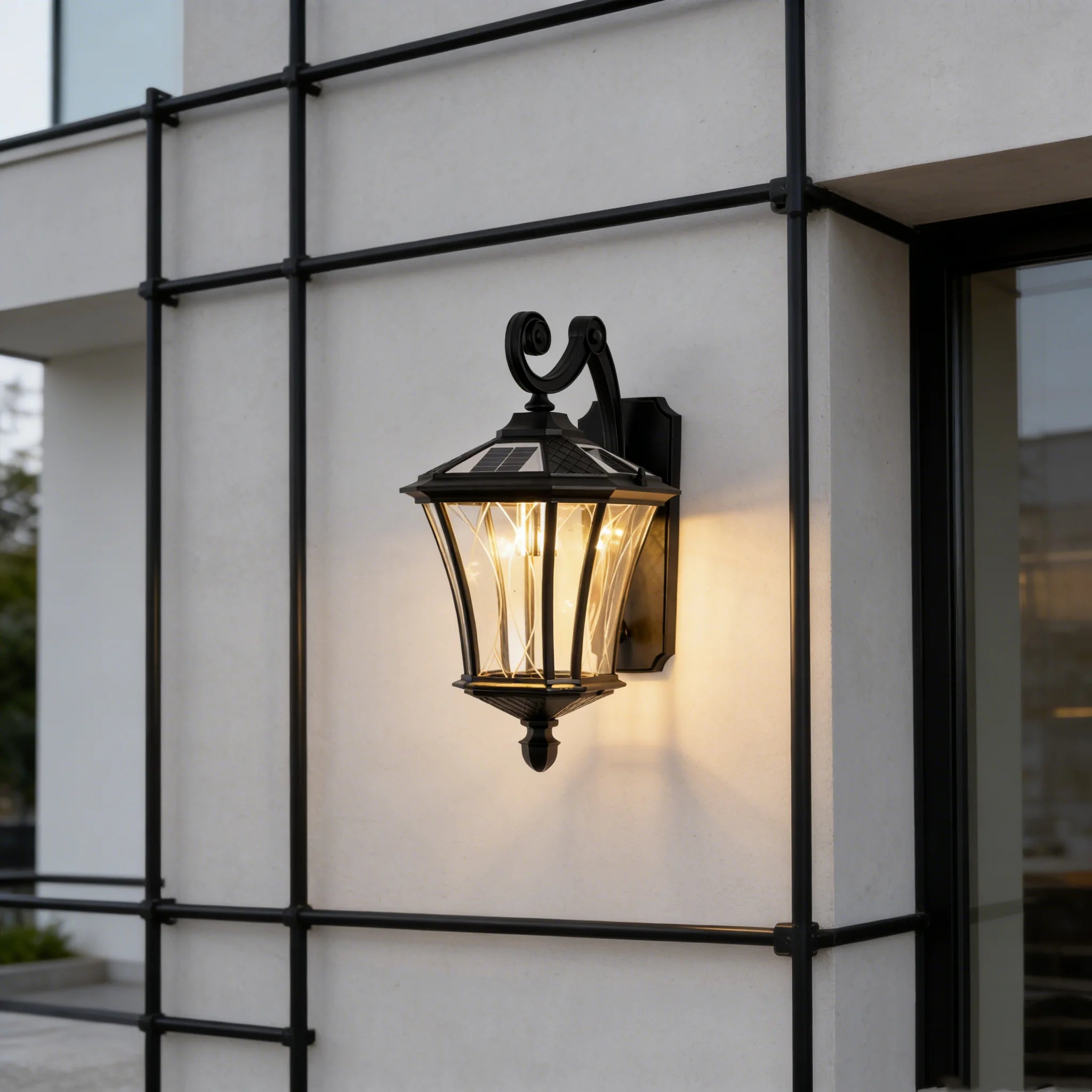 Vintage Solar Entryway Wall Lantern — WESTMERE