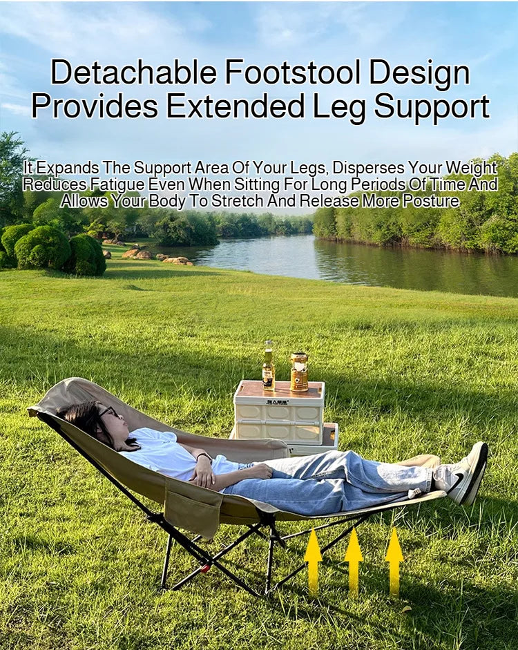 Folding Recliner Chair with Leg Rest