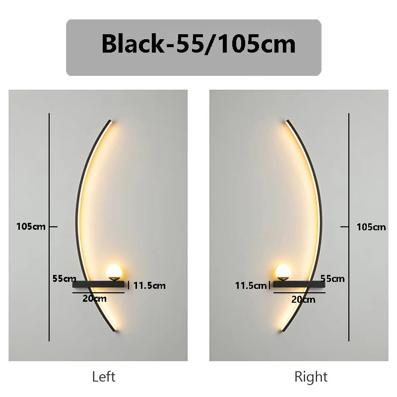 Smart Remote-Control LED Wall Light