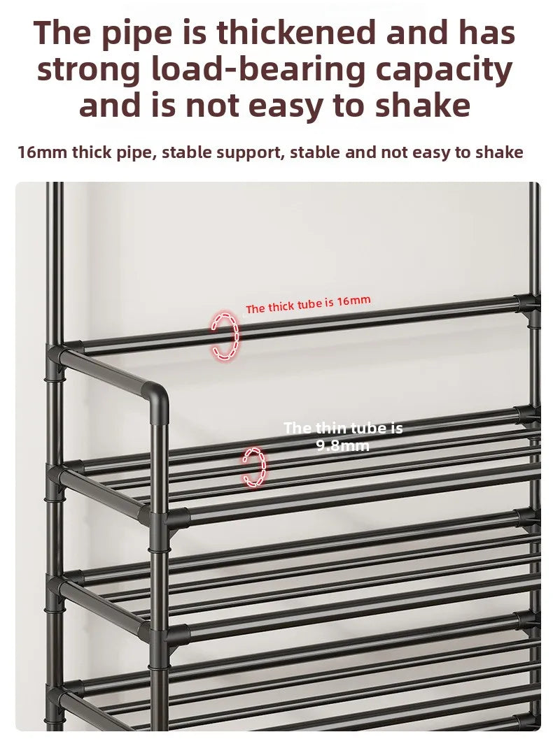 Door-Mounted Shoe & Hat Rack