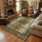 Pink Zebra Machine-Washable Area Rug