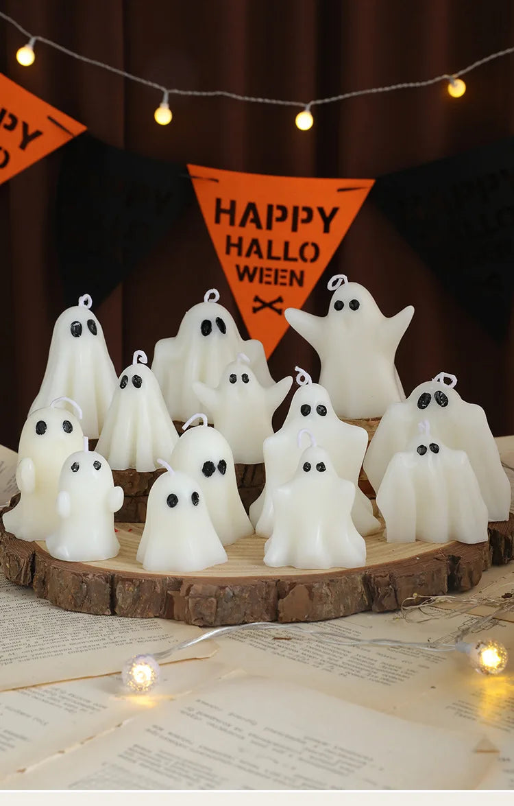 Halloween Ghost Candle Atmosphere Home Modeling Wax Set Ghost Premium Gifts Aromatherapy Home Decoration Gifts