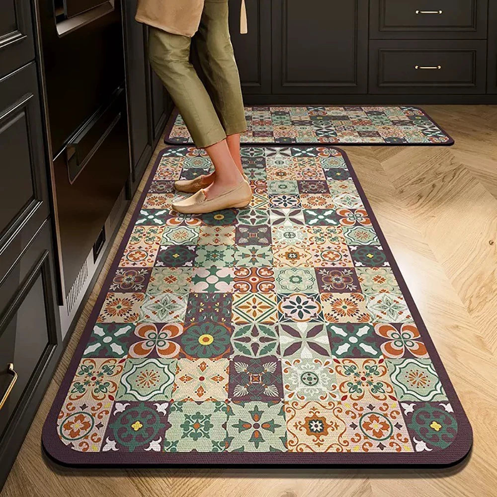 Crystal-Velvet Absorbent Kitchen Runner
