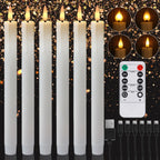 Flameless LED Taper Candles with Remote