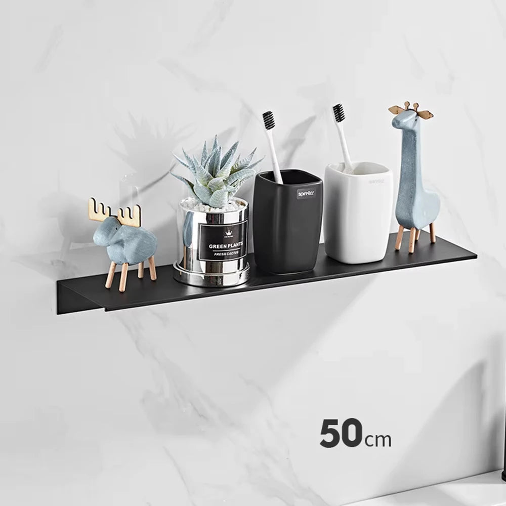 Wall-Mounted Aluminum Bathroom Shelf