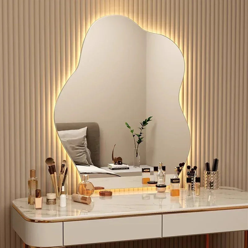 Irregular LED Accent Wall Mirror
