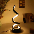 Spiral Motion-Sensor Dimmable LED Table Lamp