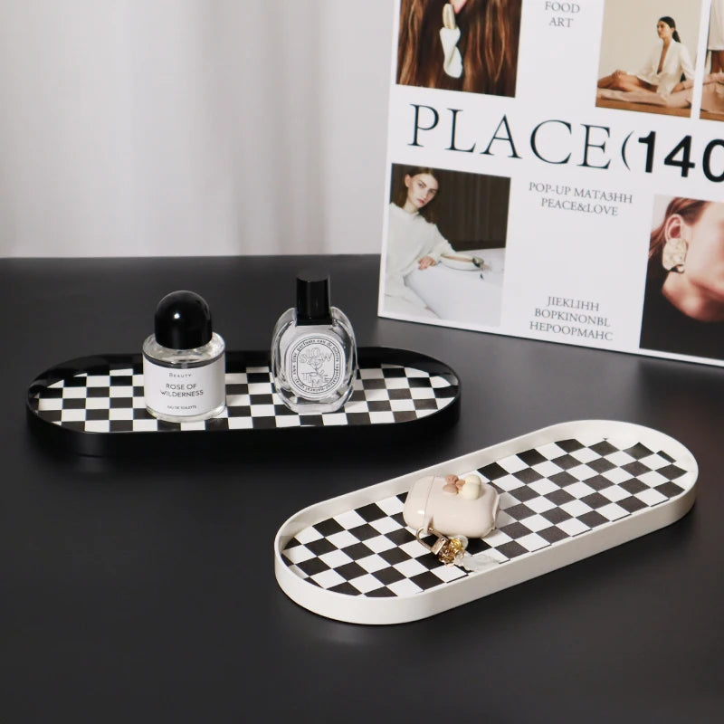 Checkerboard Desktop Valet Tray