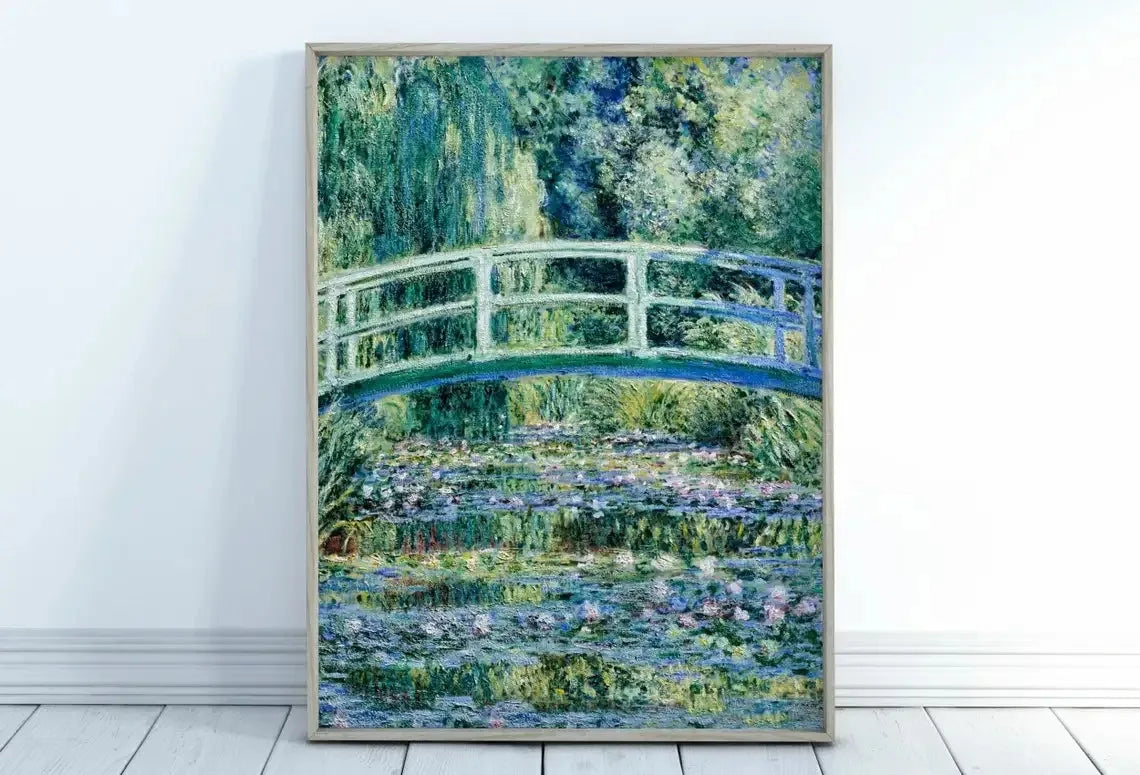Impressionist Garden Landscape Canvas Print