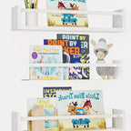 Floating Wood Storage Bookcase